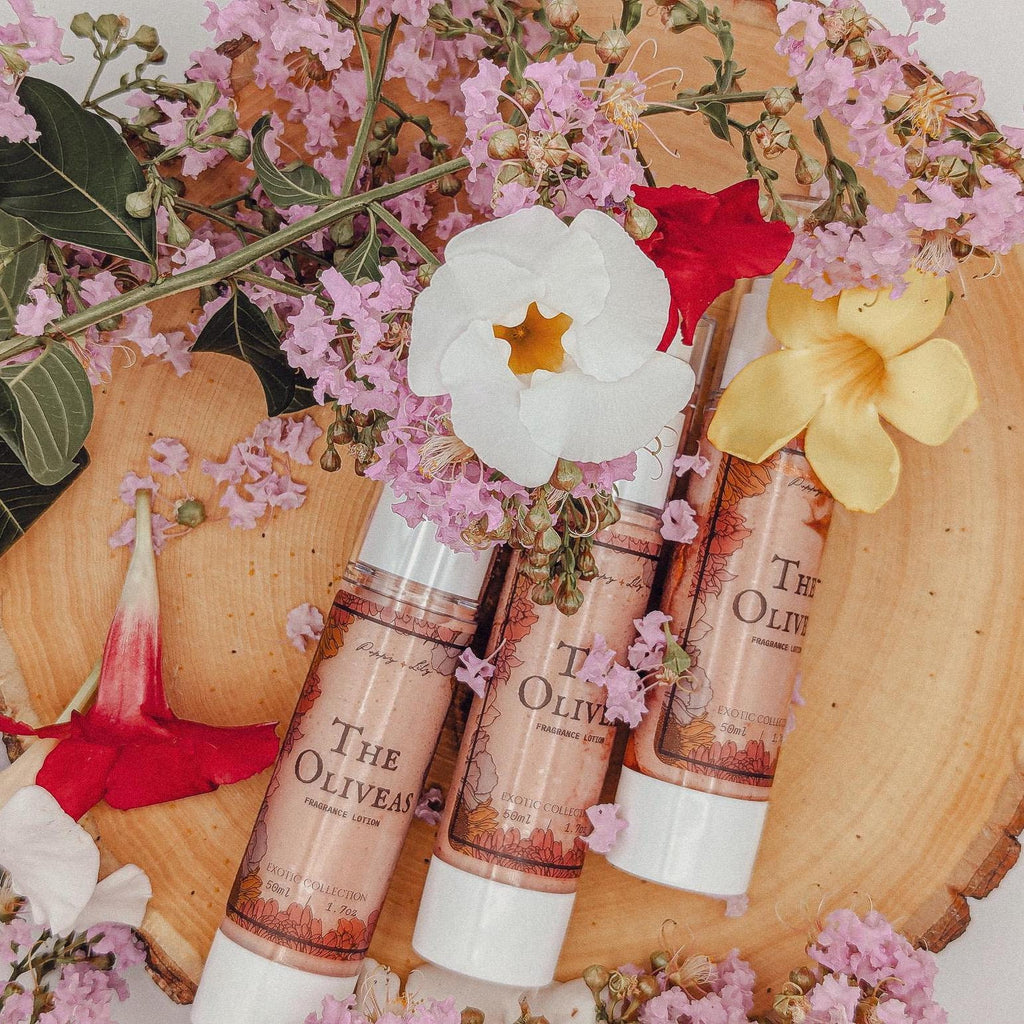 Olivea Shimmering Body Glow Lotion | Vanilla, Lily, Peach & Mango