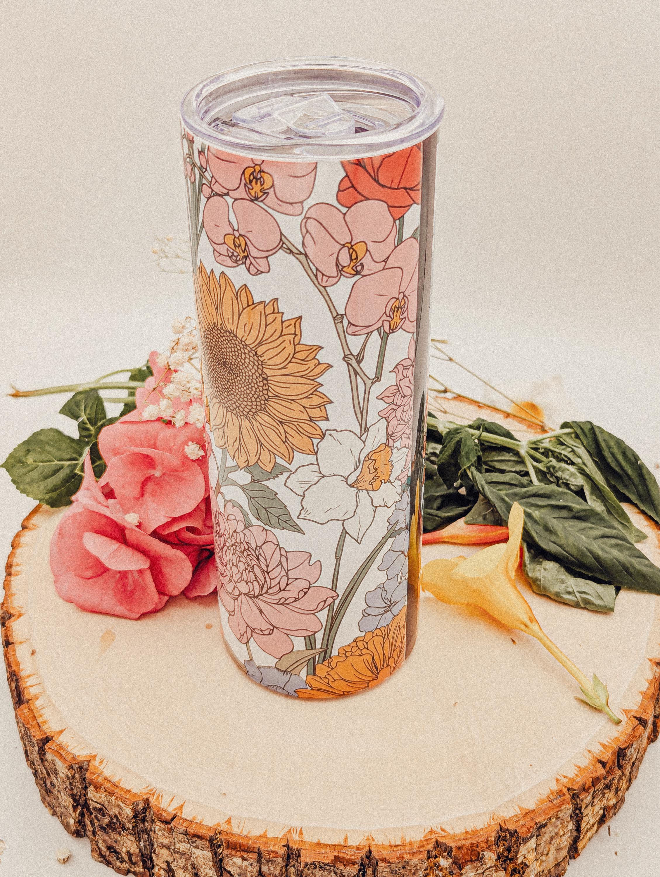 Exotic Florals 20oz Tumbler Cup