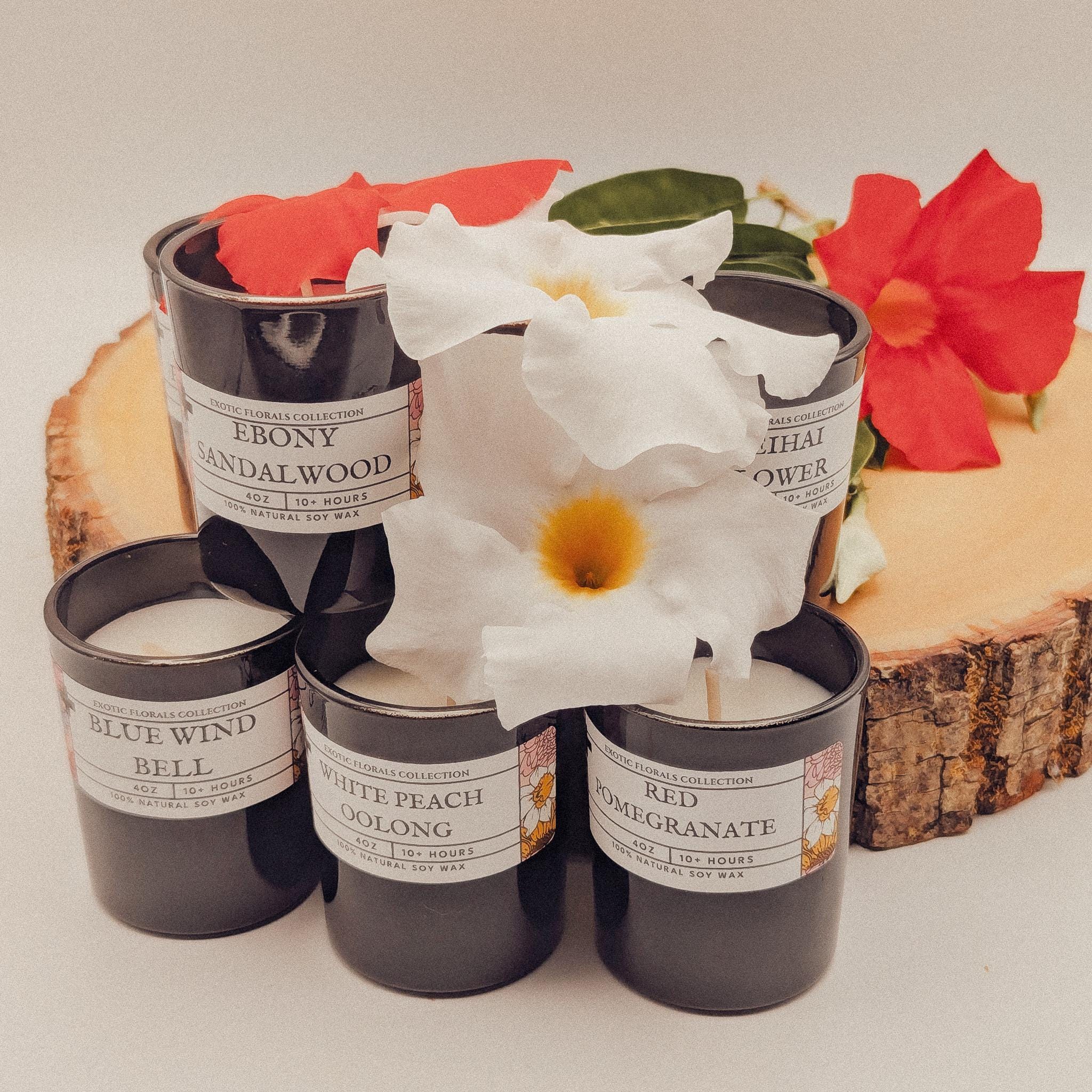 Exotic Floral Scented Soy Wax Mini Candles