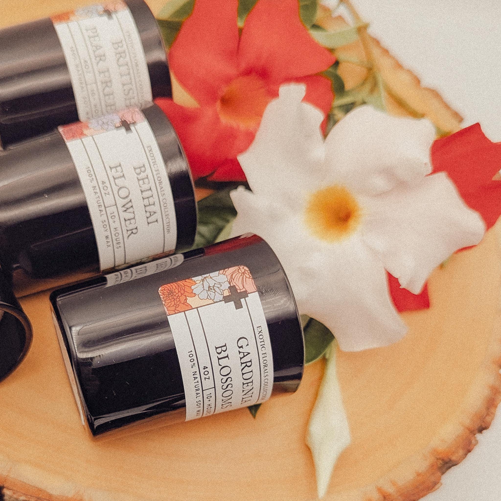 Exotic Floral Scented Soy Wax Mini Candles