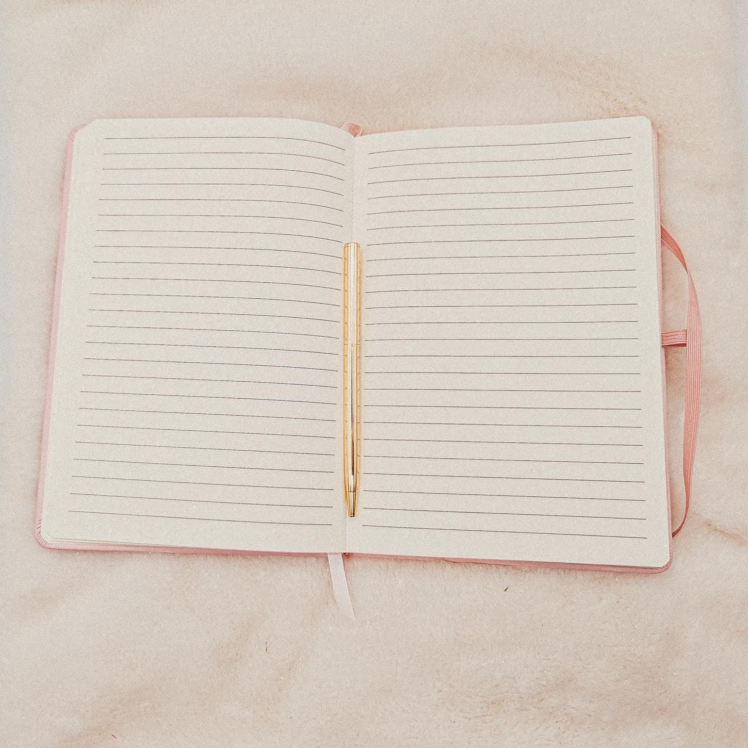 Cherry Blossom Journal with Gold Pen