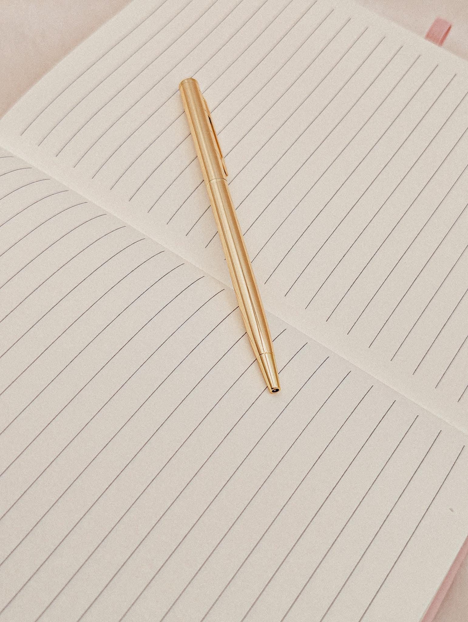 Cherry Blossom Journal with Gold Pen