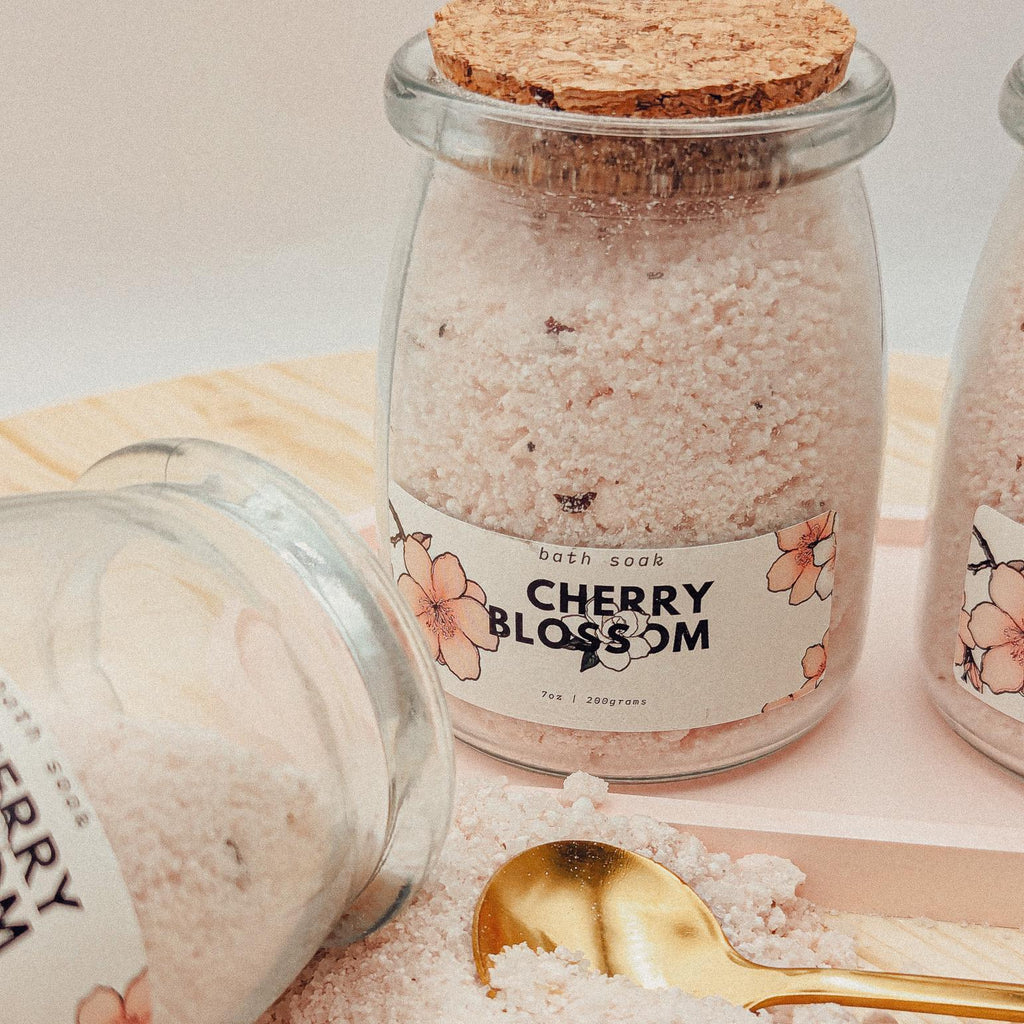 Cherry Blossom Bath Salts | Magnesium & Collagen Soak
