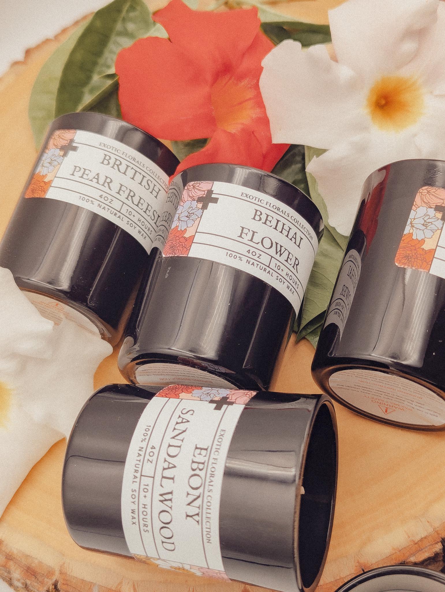 Exotic Floral Scented Soy Wax Mini Candles