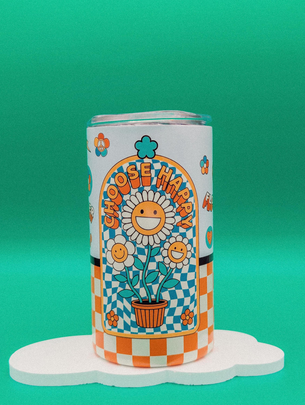 Retro Groovy 12oz Tumbler | Psychedelic Stainless Steel Mug