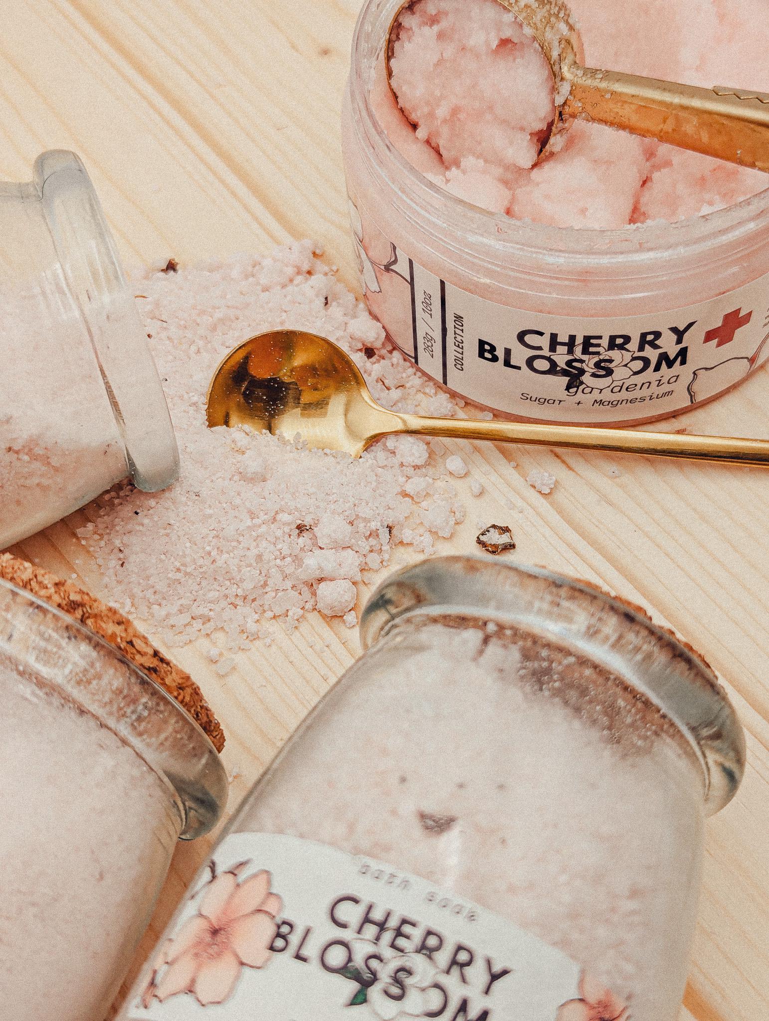 Cherry Blossom Bath Salts | Magnesium & Collagen Soak