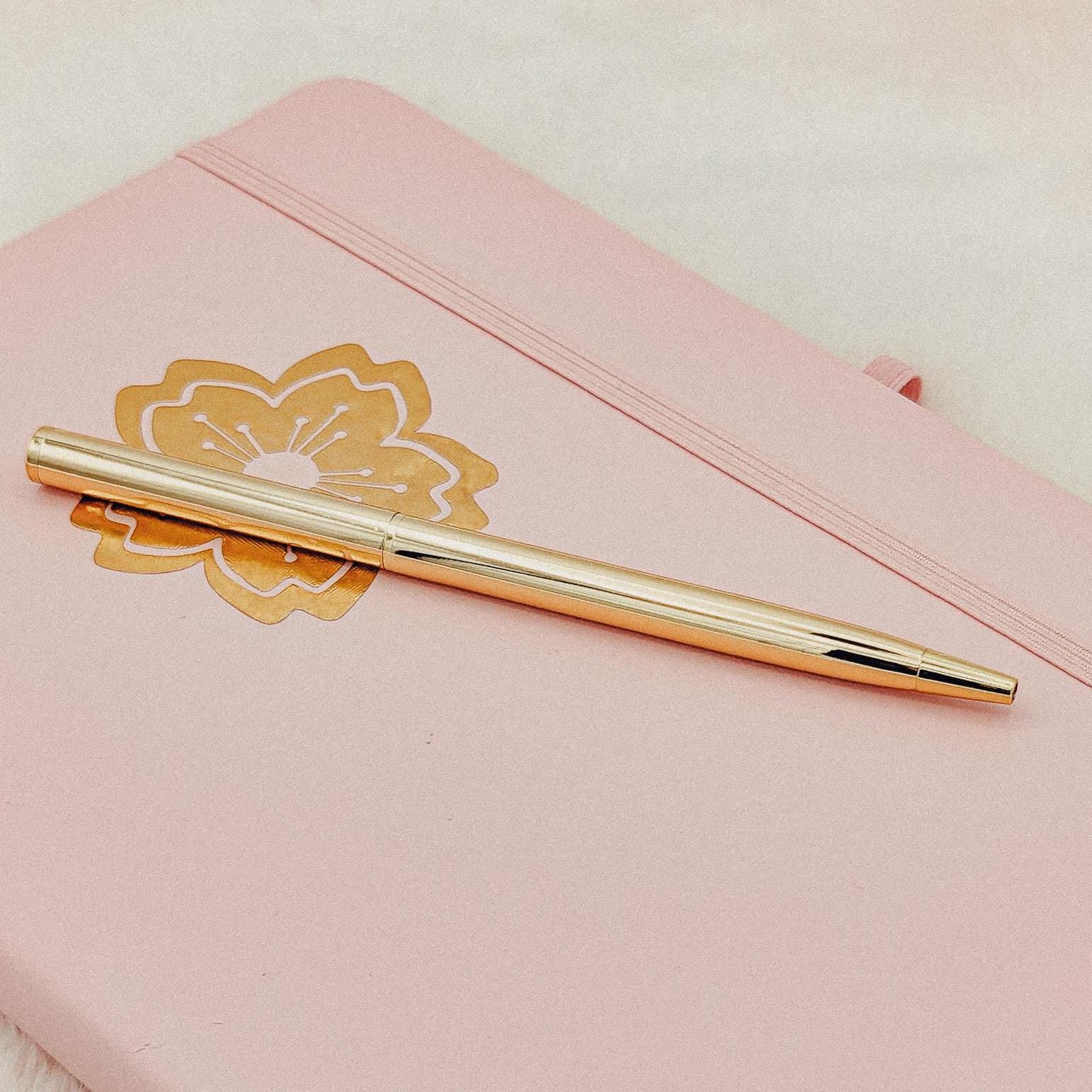 Cherry Blossom Journal with Gold Pen