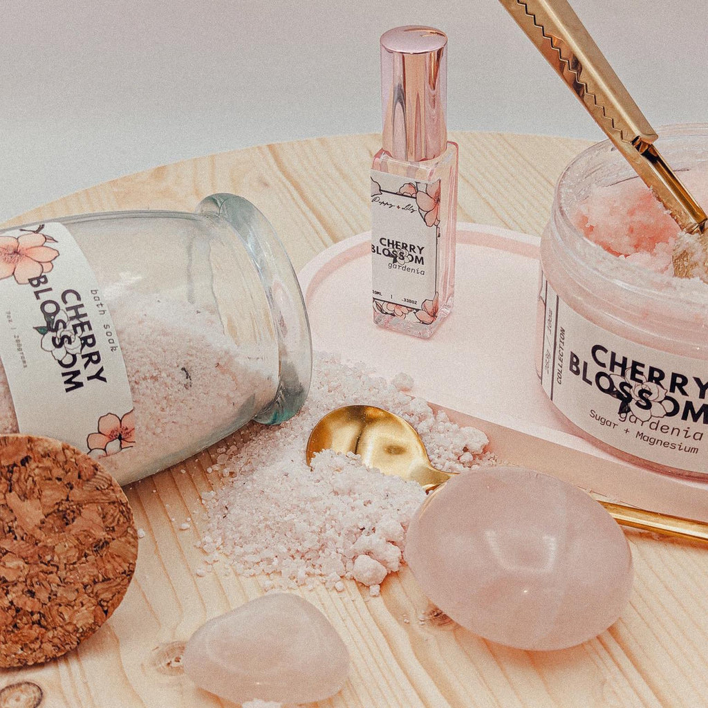 Cherry Blossom Bath Salts | Magnesium & Collagen Soak