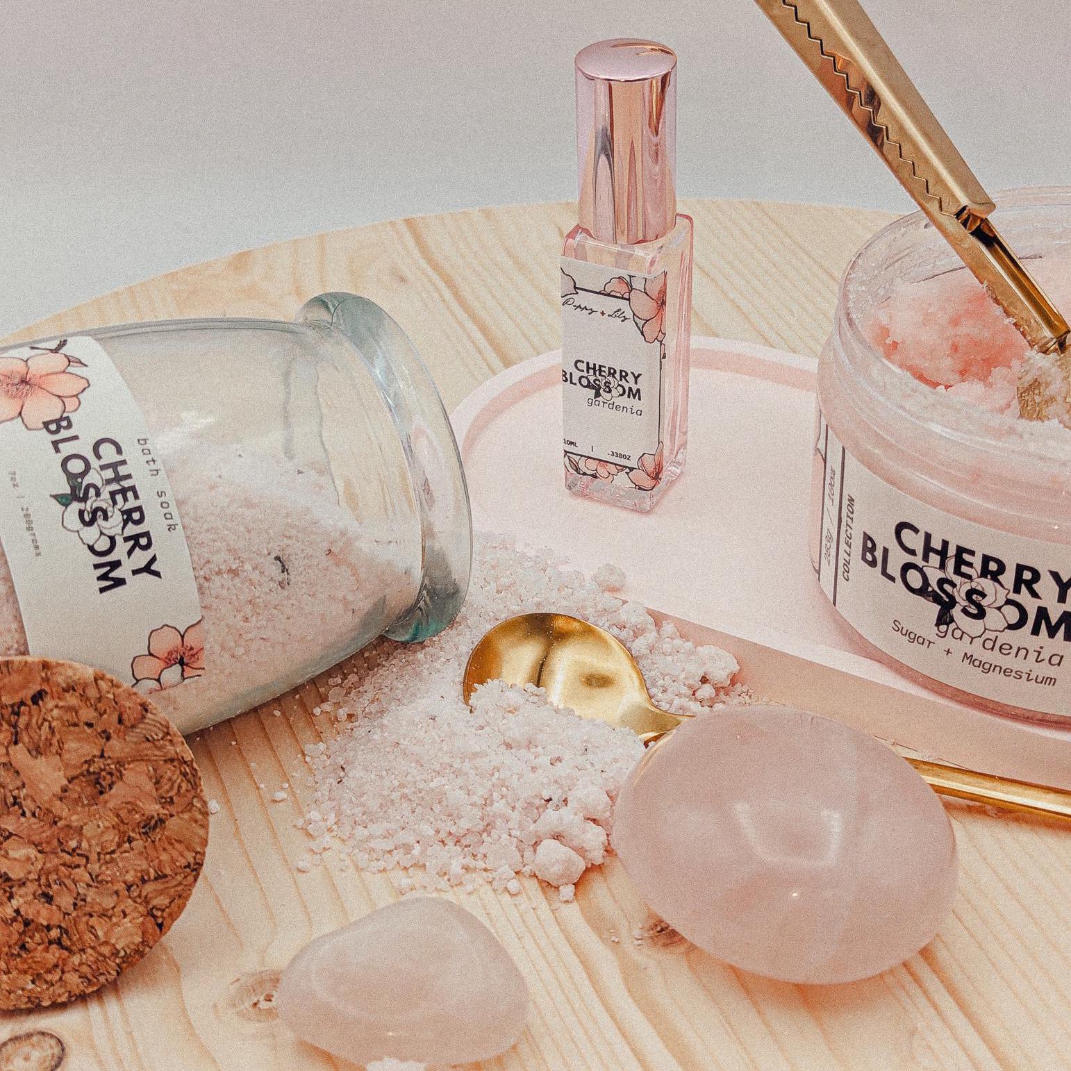 Cherry Blossom Bath Salts | Magnesium & Collagen Soak