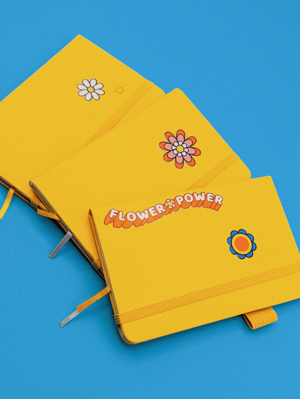 Pink Retro Groovy A6 Mini Journal & Handwrapped Eco Pen Set