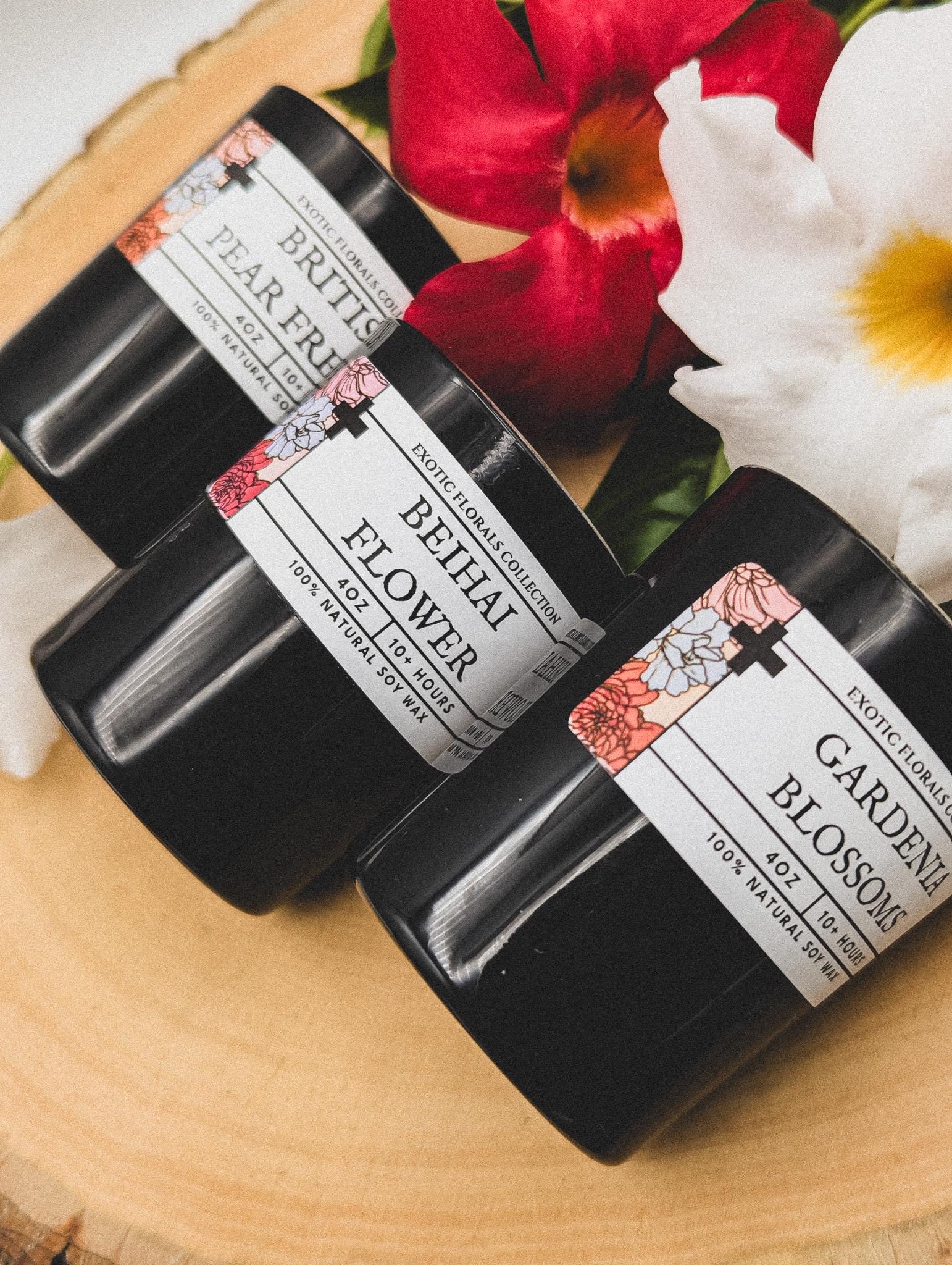 Exotic Floral Scented Soy Wax Mini Candles