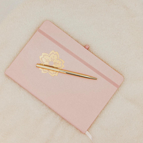 Cherry Blossom Journal with Gold Pen