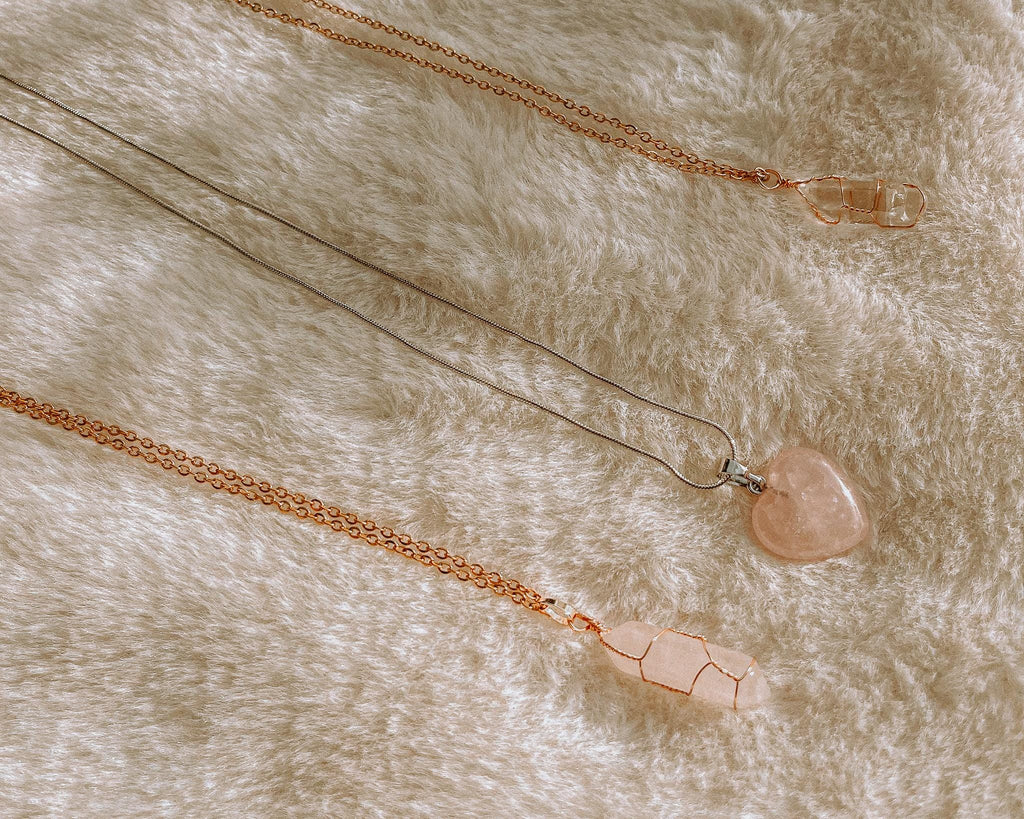 Clear Quartz Fragment Necklace | 14k Gold Plated 18" Chain