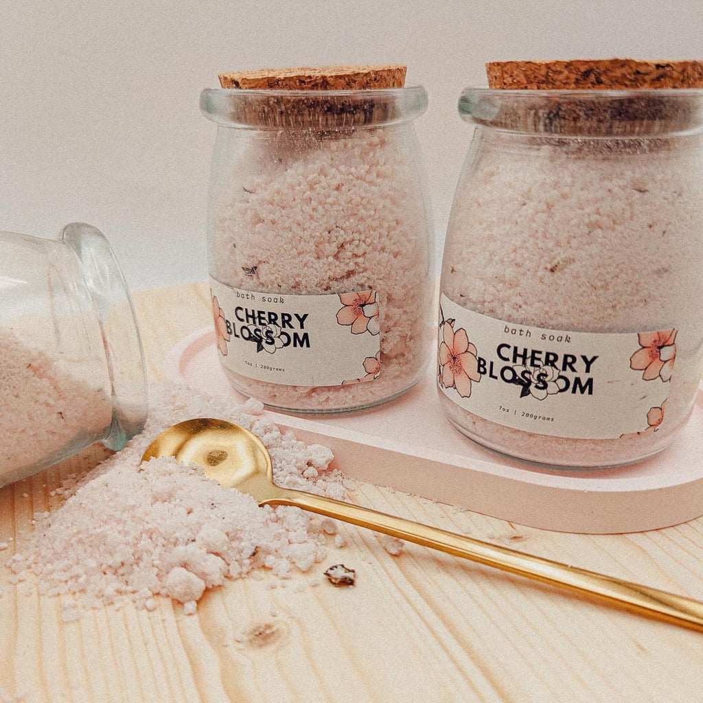 Cherry Blossom Bath Salts | Magnesium & Collagen Soak