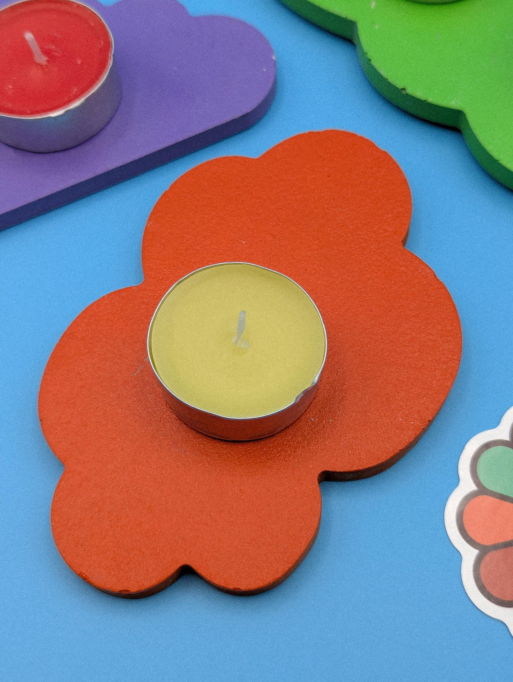 Cloud Jesmonite Cement Candle Holder