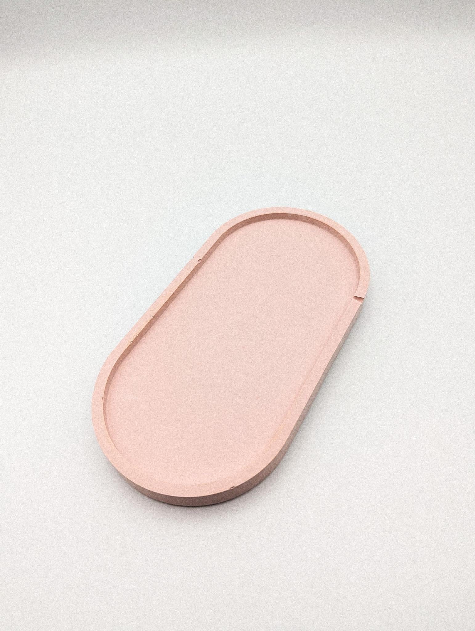 Sakura Mauve Elegant Jewelry Tray | Pink Mineral Vanity Dish