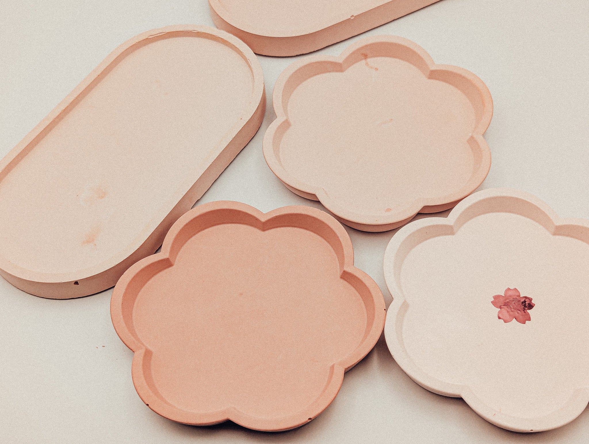 Sakura Mauve Elegant Jewelry Tray | Pink Mineral Vanity Dish