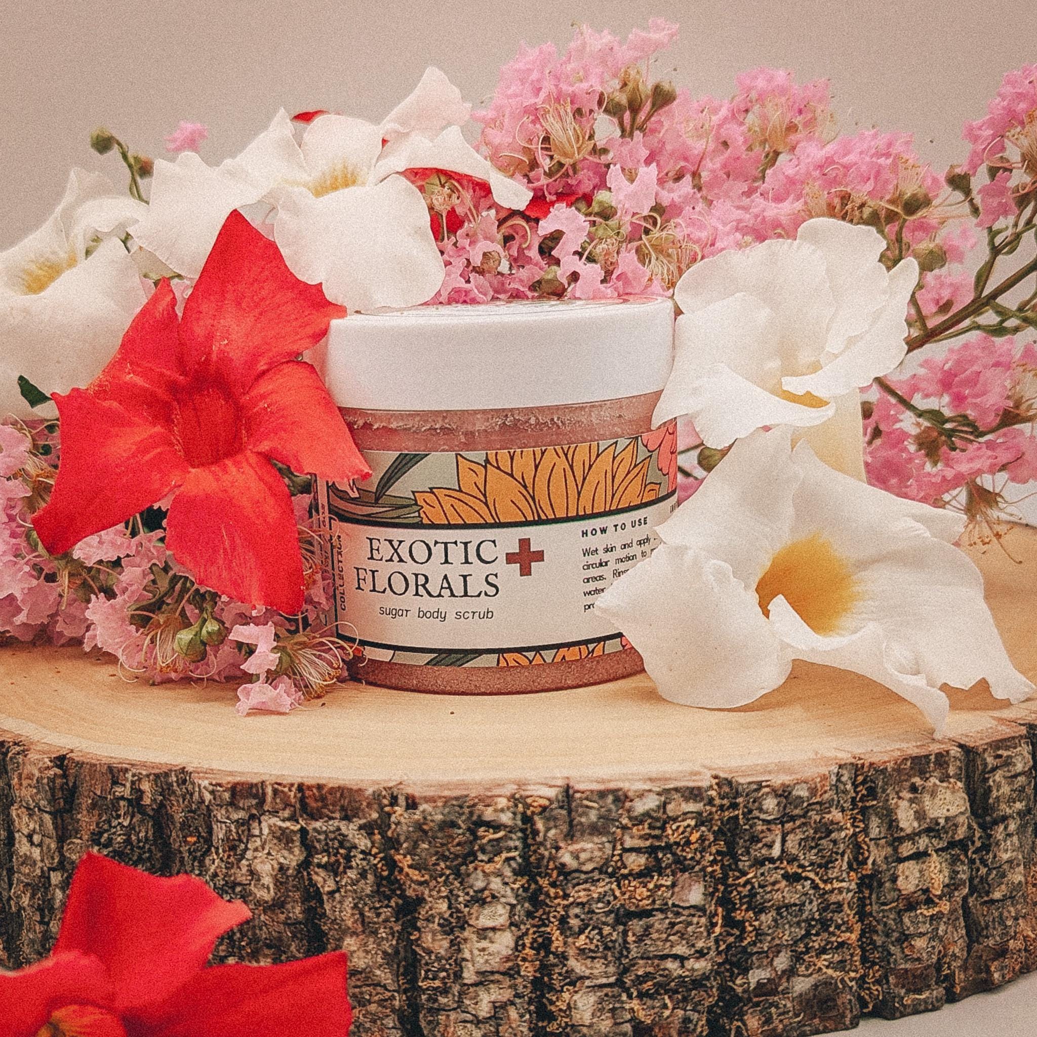 Exotic Florals Sugar Body Scrub | Frankincense + Myrrh + Jasmine + Lily of the Valley