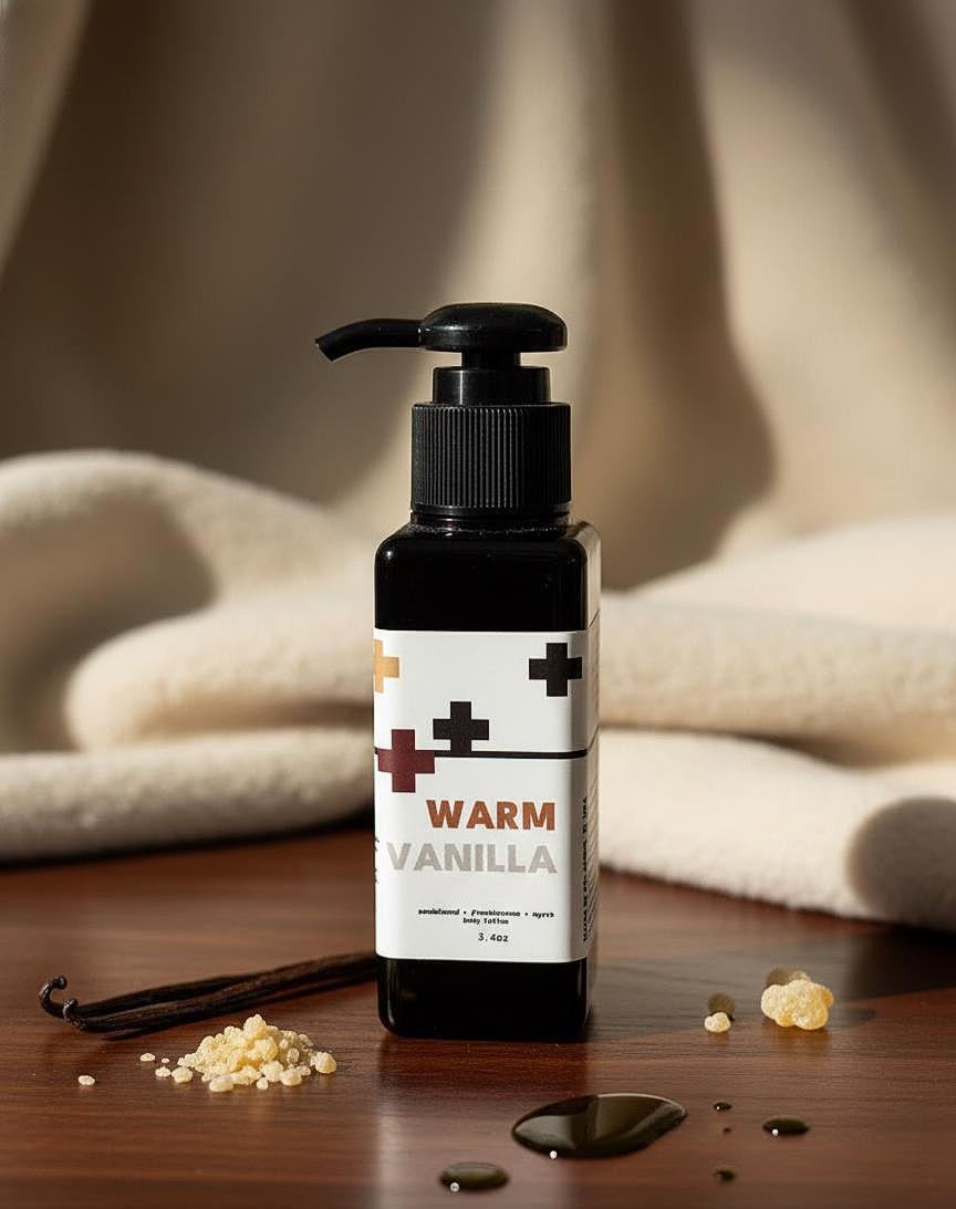 Warm Vanilla & Sandalwood Body Lotion | Lightweight Daily Moisturizer