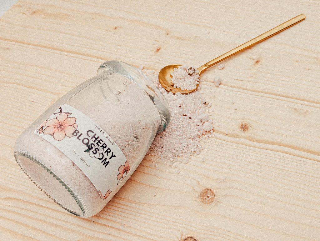 Cherry Blossom Bath Salts | Magnesium & Collagen Soak