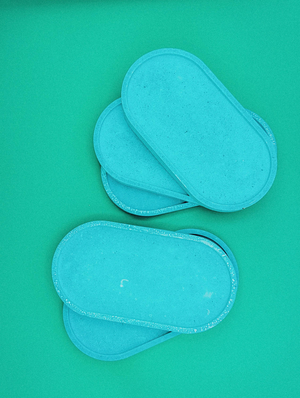 Retro Spotted Turquoise Tray | Teal Mineral Jewelry Dish