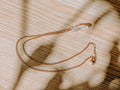 Clear Quartz Fragment Necklace | 14k Gold Plated 18" Chain