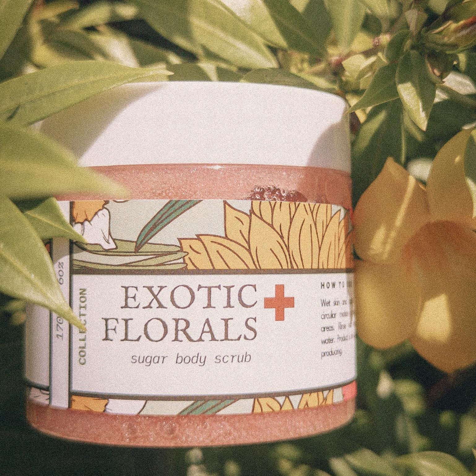 Exotic Florals Sugar Body Scrub | Frankincense + Myrrh + Jasmine + Lily of the Valley