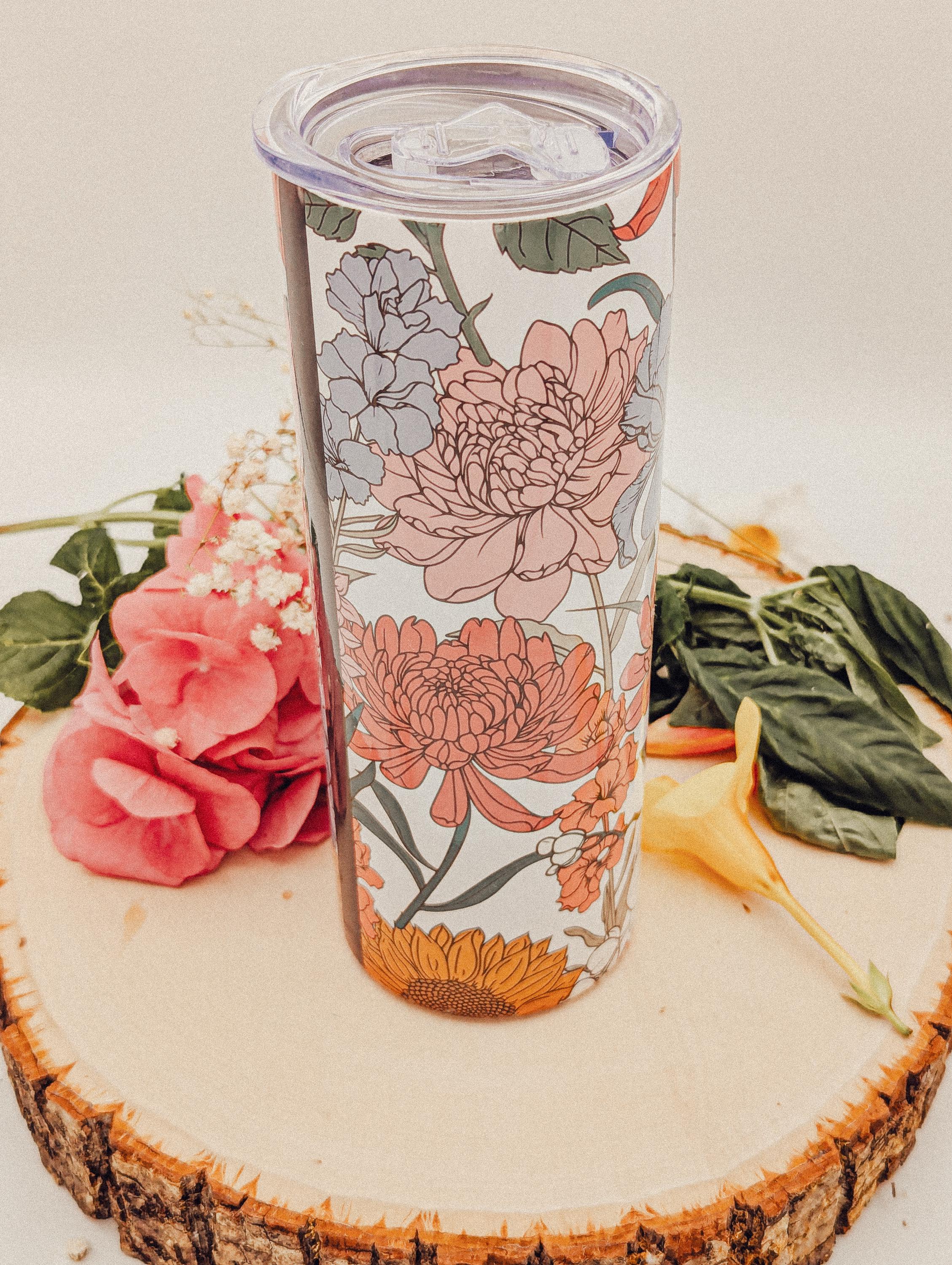 Exotic Florals 20oz Tumbler Cup