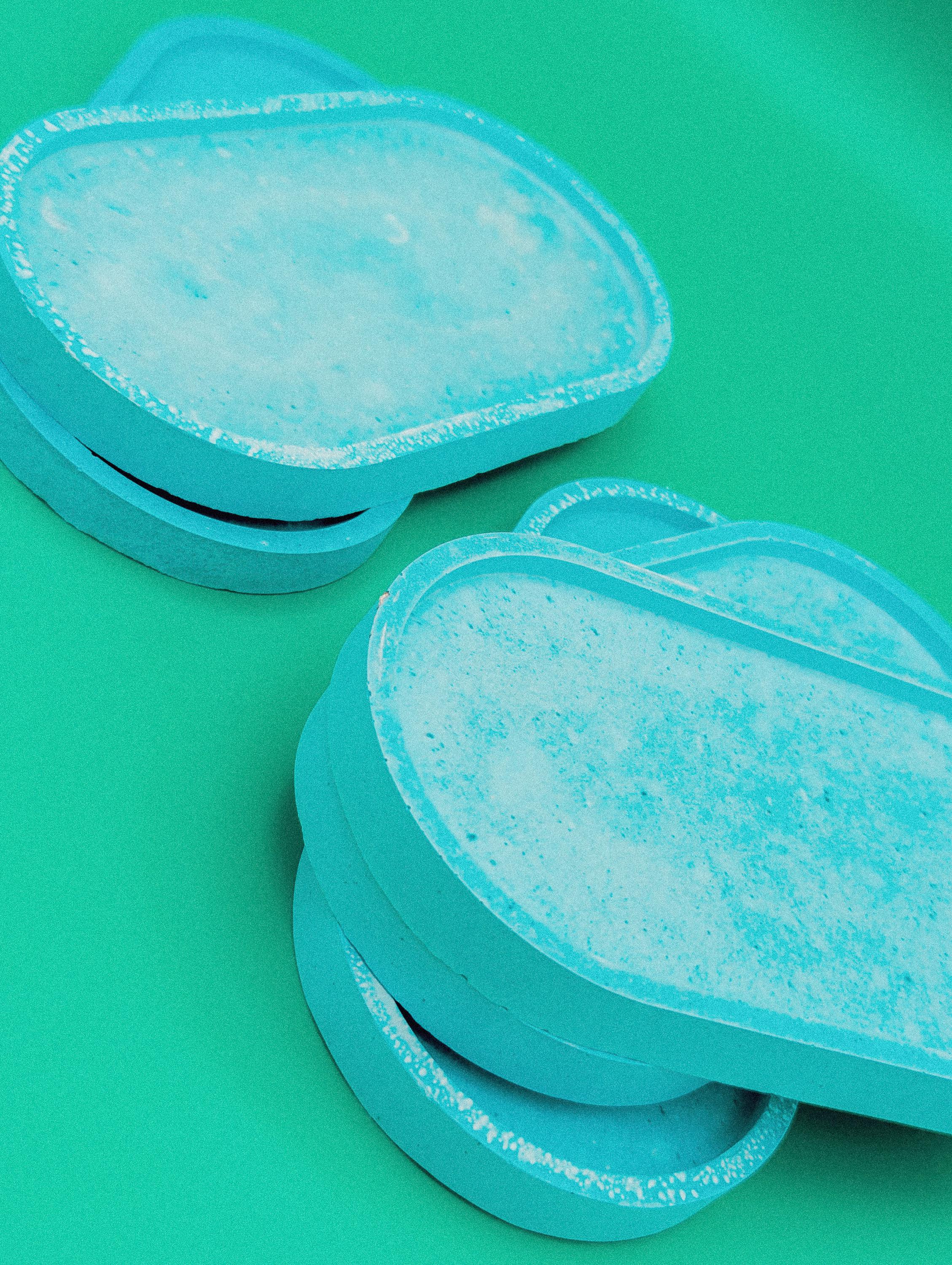 Retro Spotted Turquoise Tray | Teal Mineral Jewelry Dish