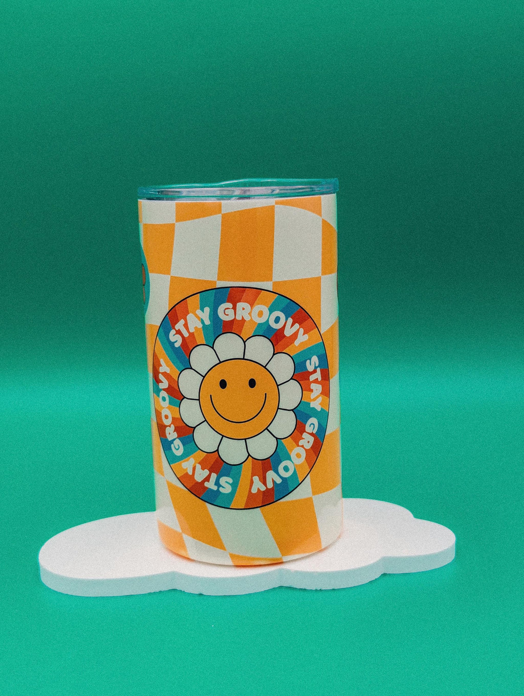 Retro Groovy 12oz Tumbler | Psychedelic Stainless Steel Mug