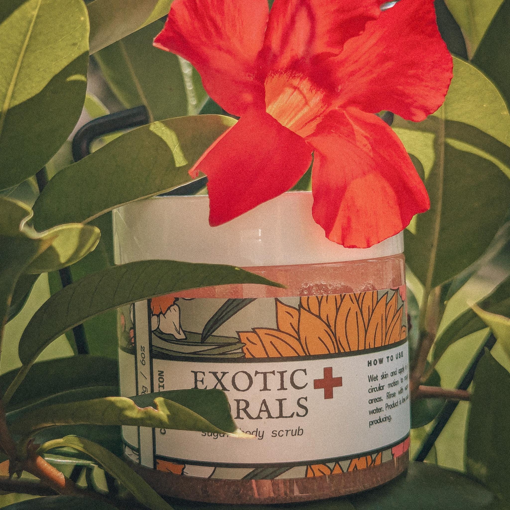 Exotic Florals Sugar Body Scrub | Frankincense + Myrrh + Jasmine + Lily of the Valley