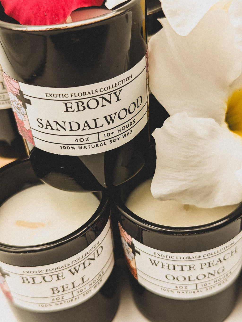 Exotic Floral Scented Soy Wax Mini Candles