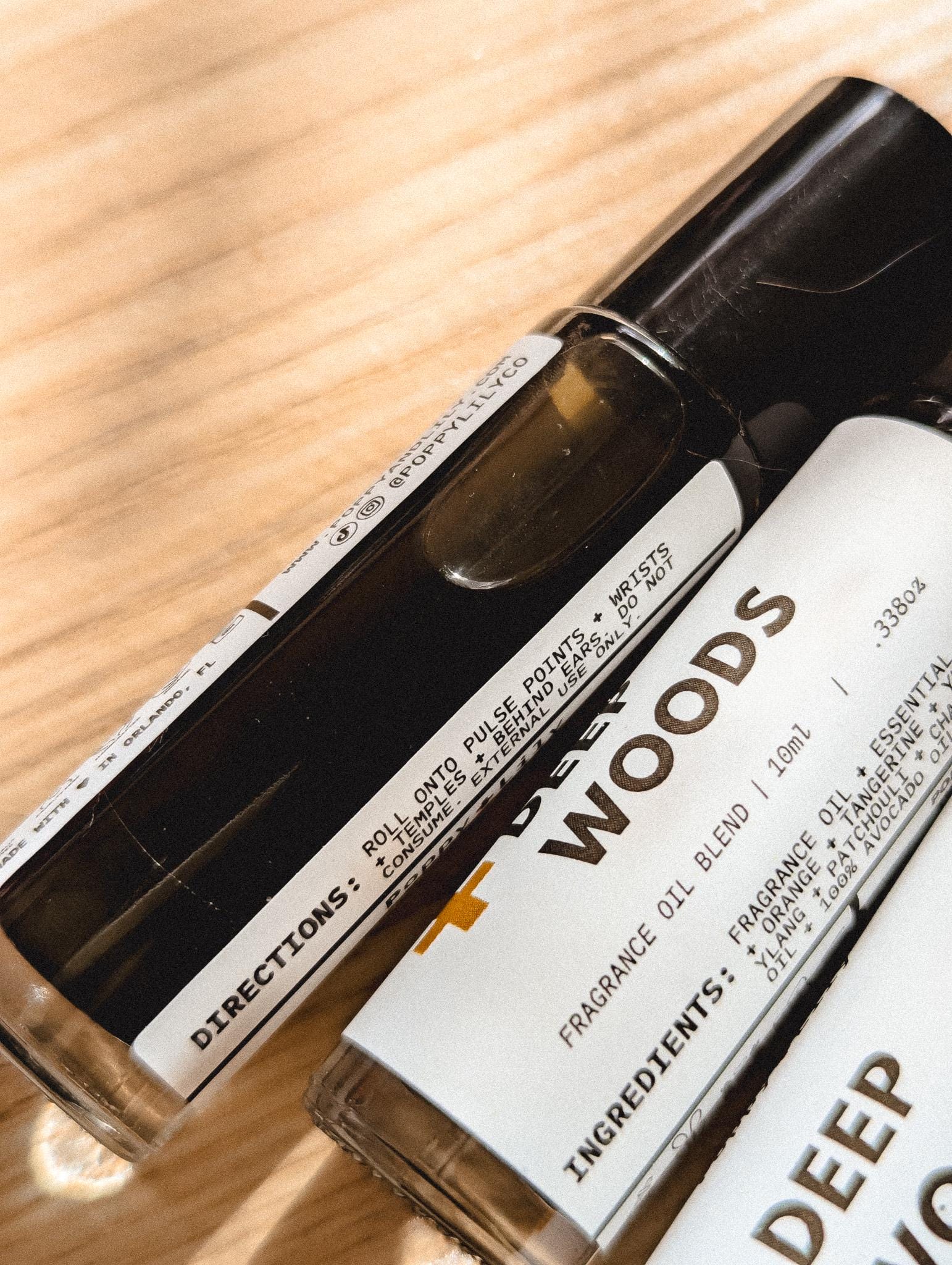 Deep Woods Scented Oil Roll-On: Citrus & Patchouli Aromatherapy
