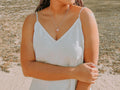 Heart Rose Quartz Necklace | 925 Sterling Silver 20" Chain
