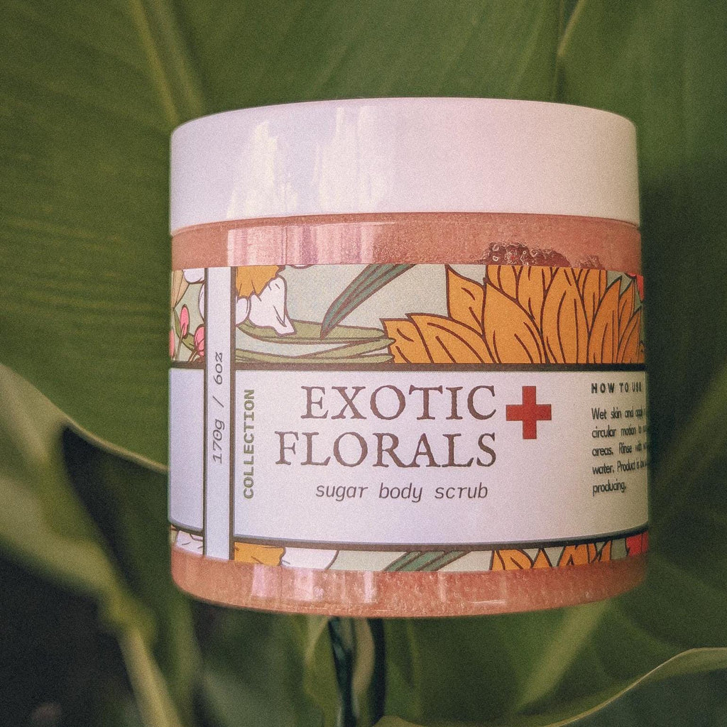 Exotic Florals Sugar Body Scrub | Frankincense + Myrrh + Jasmine + Lily of the Valley
