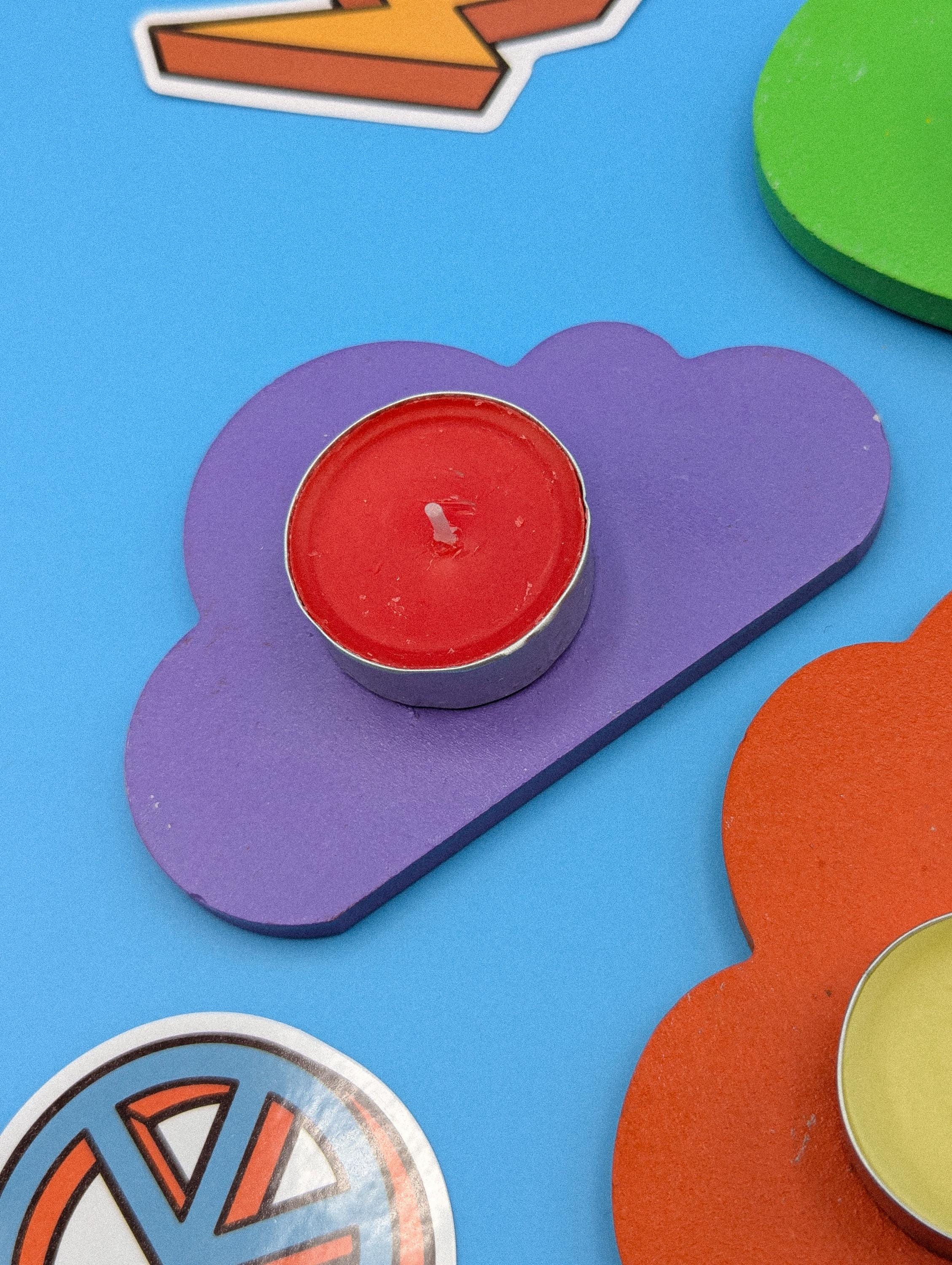 Cloud Jesmonite Cement Candle Holder
