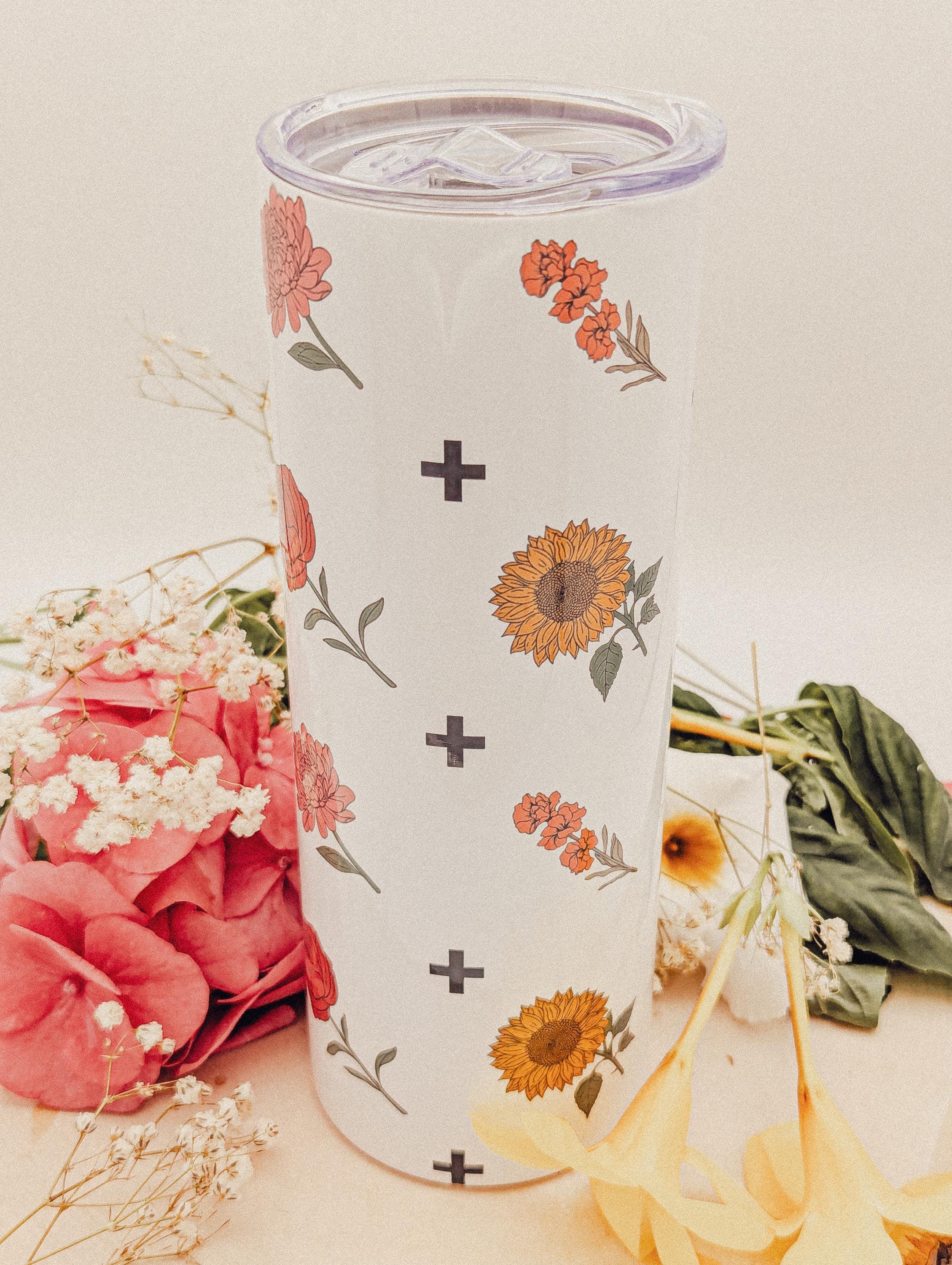 Exotic Florals 20oz Tumbler Cup